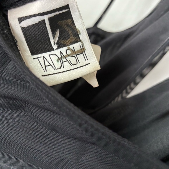 Tadashi Vintage Black Maxi Length Formal Dress Size L - Picture 8 of 11